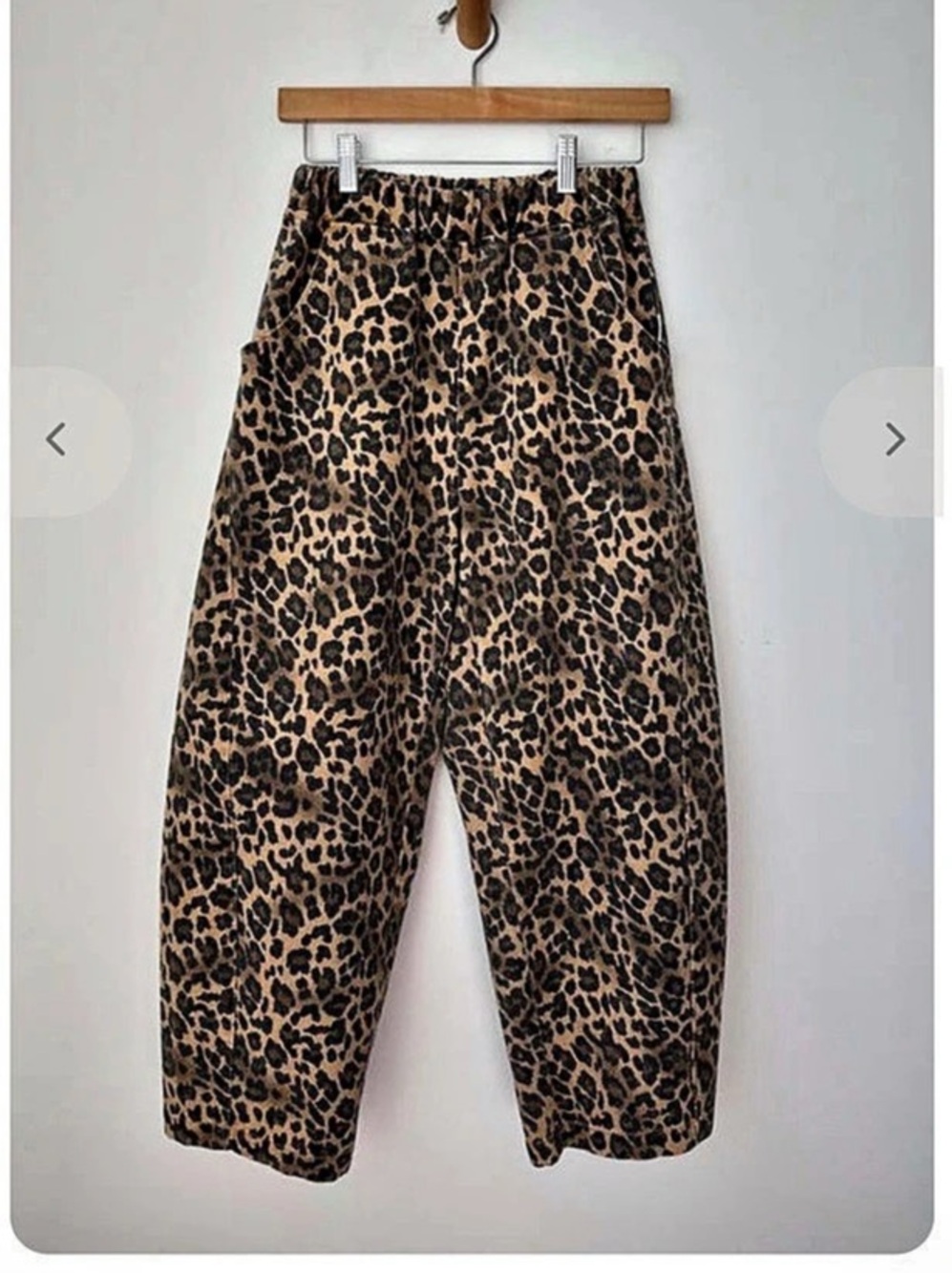 Leopard Arc Pants Animal Print Ankle Pants